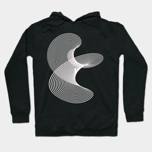 White Lines Swirl Hoodie